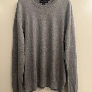 Banana Republic Men's Gray Silk Cashmere crew neck Sweater